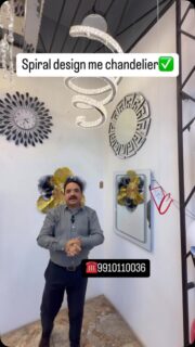 Spiral Chandelier Designs#luxurychandelier #zirakpur #chandelier #panchkula #mohali