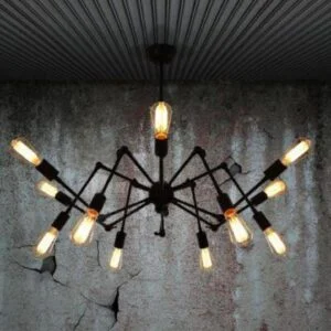 Spider Web Bulb Chandelier