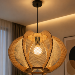Wooden Weave  Pendant Light