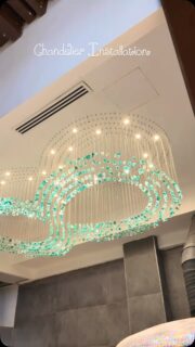 Chandelier Installation @volsun_ #premiumchandelier #instllation #chandigarh💓 #hisarharyana #zirakpur
