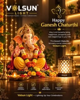 🪔✨ Happy Ganesh Chaturthi! ✨🪔May Lord Ganesha bless your home with happiness, prosperity, positivity, and beautiful new beginnings. 🐘🌺💡 VOLSUN LIGHTS — Lighting up your world with elegance, style & warmth.#HappyGaneshChaturthi #GaneshChaturthi #GanpatiBappaMorya #VolsunLights #LightingUpYourWorld LuxuryLighting HomeLighting FestiveVibes NewBeginnings